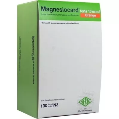 MAGNESIOCARD forte 10 mmol Orange Plv.z.H.e.L.z.E., 100 St