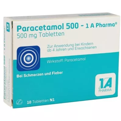 PARACETAMOL 500-1A Pharma Tabletten, 10 St