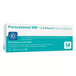 PARACETAMOL 500-1A Pharma Tabletten, 10 St