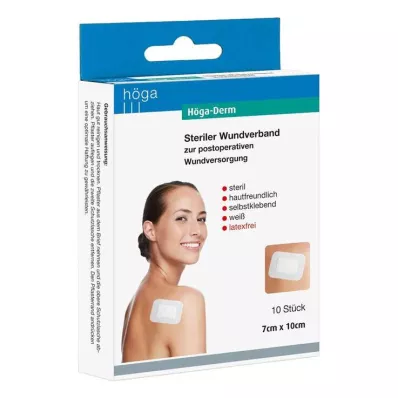 HÖGA-DERM steriles Pflaster 70x100 mm, 10 St