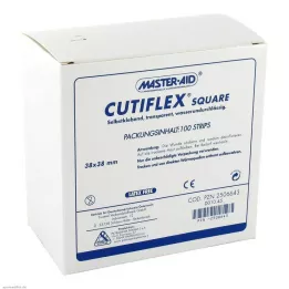 CUTIFLEX Folien-Pflaster square 38x38 mm MasterAid, 100 St