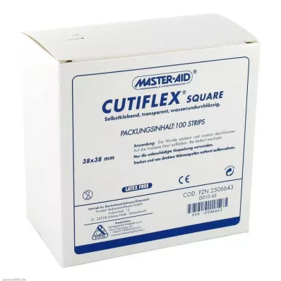 CUTIFLEX Folien-Pflaster square 38x38 mm MasterAid, 100 St