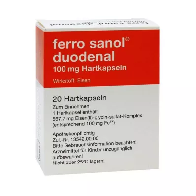 FERRO SANOL duodenal Hartkaps.m.msr.überz.Pell., 20 St