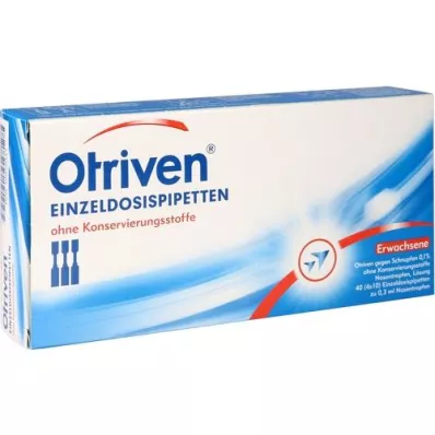 OTRIVEN 0,1% Nasentropfen Einzeldosispip., 40X0.3 ml