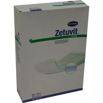 ZETUVIT Plus extrastarke Saugkompr.steril 20x25 cm, 10 St