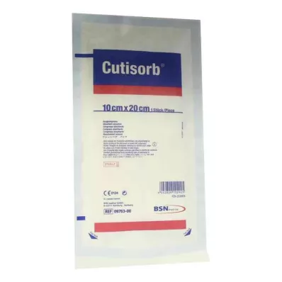 CUTISORB Saugkompressen steril 10x20 cm, 1 St CUTISORB Saugkompressen steril 10x20 cm, 1 St