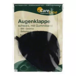 AUGENKLAPPE mit Gummiband schwarz, 1 St