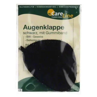 AUGENKLAPPE mit Gummiband schwarz, 1 St