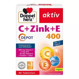 DOPPELHERZ C+Zink+E Depot Tabletten, 40 St