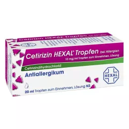 CETIRIZIN HEXAL Tropfen bei Allergien, 20 ml
