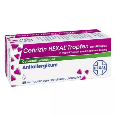 CETIRIZIN HEXAL Tropfen bei Allergien, 20 ml