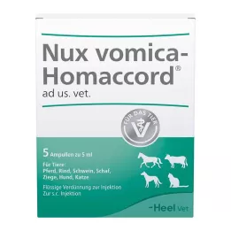 NUX VOMICA HOMACCORD ad us.vet.Ampullen, 5 St