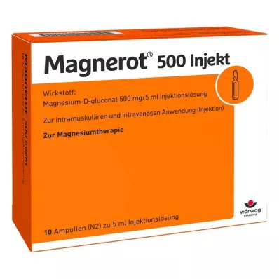 MAGNEROT 500 Injekt Ampullen, 10X5 ml