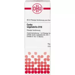 CARBO VEGETABILIS D 10 Dilution, 20 ml