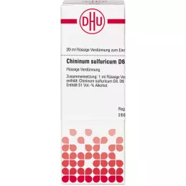 CHININUM SULFURICUM D 6 Dilution, 20 ml