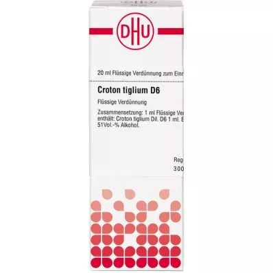 CROTON TIGLIUM D 6 Dilution, 20 ml