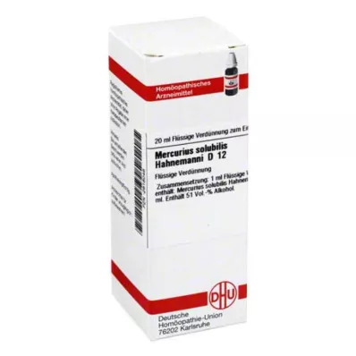 MERCURIUS SOLUBILIS Hahnemanni D 12 Dilution, 20 ml