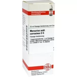 MERCURIUS SUBLIMATUS corrosivus D 6 Dilution, 20 ml