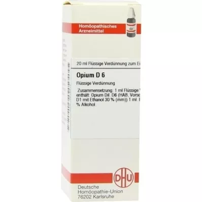 OPIUM D 6 Dilution, 20 ml