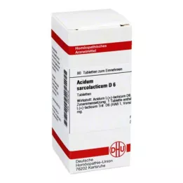 ACIDUM SARCOLACTICUM D 6 Tabletten, 80 St