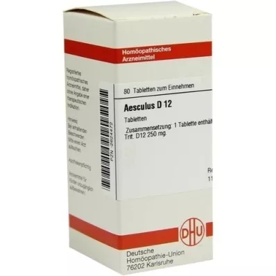 AESCULUS D 12 Tabletten, 80 St