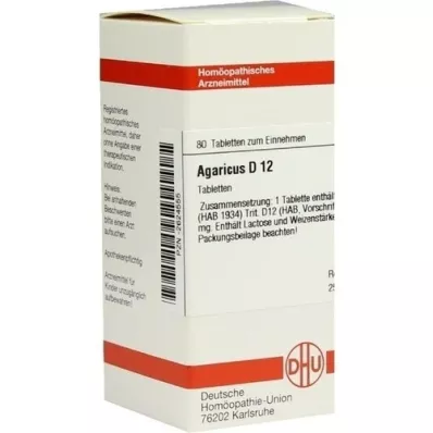 AGARICUS D 12 Tabletten, 80 St