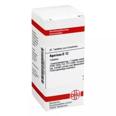 AGARICUS D 12 Tabletten, 80 St
