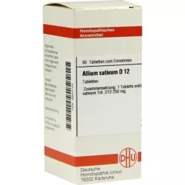 ALLIUM SATIVUM D 12 Tabletten, 80 St