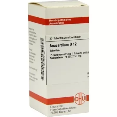 ANACARDIUM D 12 Tabletten, 80 St