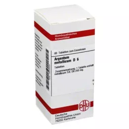 ARGENTUM METALLICUM D 6 Tabletten, 80 St