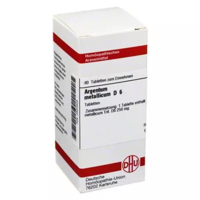 ARGENTUM METALLICUM D 6 Tabletten, 80 St ARGENTUM METALLICUM D 6 Tabletten, 80 St
