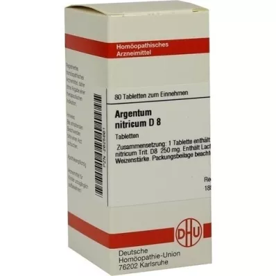 ARGENTUM NITRICUM D 8 Tabletten, 80 St