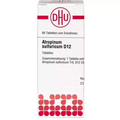 ATROPINUM SULFURICUM D 12 Tabletten, 80 St