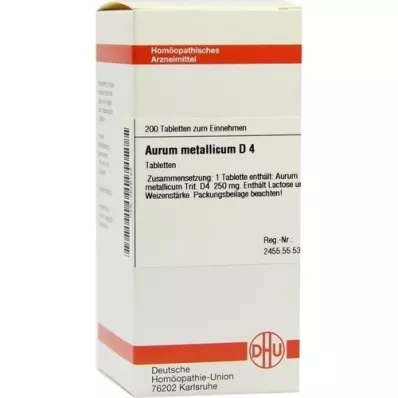 AURUM METALLICUM D 4 Tabletten, 200 St