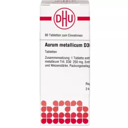 AURUM METALLICUM D 30 Tabletten, 80 St