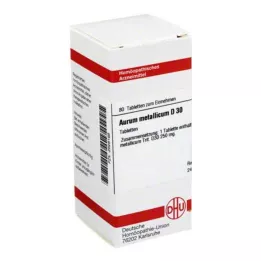 AURUM METALLICUM D 30 Tabletten, 80 St