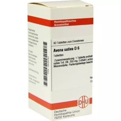 AVENA SATIVA D 6 Tabletten, 80 St