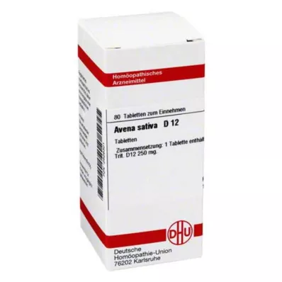 AVENA SATIVA D 12 Tabletten, 80 St AVENA SATIVA D 12 Tabletten, 80 St