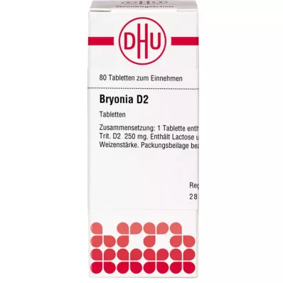 BRYONIA D 2 Tabletten, 80 St