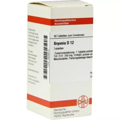 BRYONIA D 12 Tabletten, 80 St