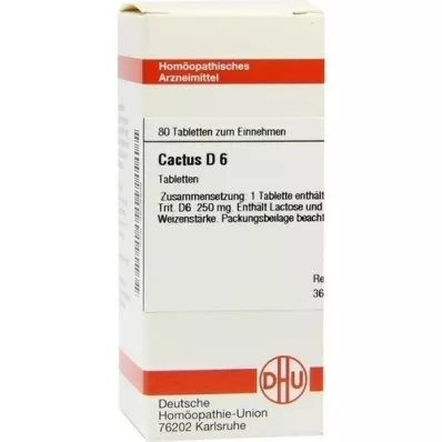 CACTUS D 6 Tabletten, 80 St