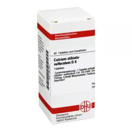 CALCIUM STIBIATO sulfuratum D 6 Tabletten, 80 St