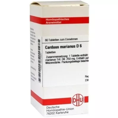 CARDUUS MARIANUS D 6 Tabletten, 80 St