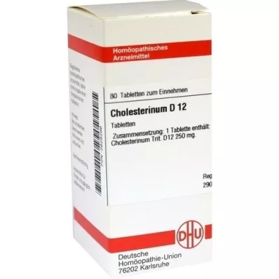 CHOLESTERINUM D 12 Tabletten, 80 St