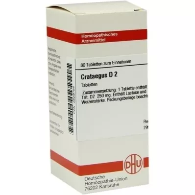 CRATAEGUS D 2 Tabletten, 80 St