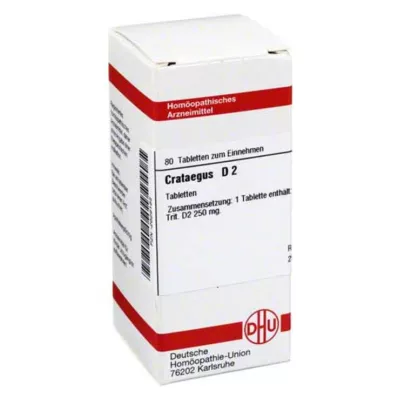 CRATAEGUS D 2 Tabletten, 80 St