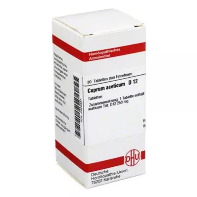 CUPRUM ACETICUM D 12 Tabletten, 80 St