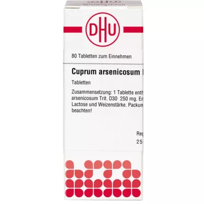 CUPRUM ARSENICOSUM D 30 Tabletten, 80 St
