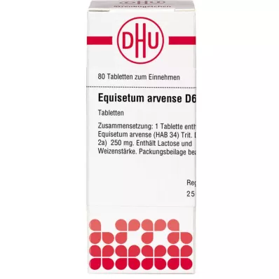 EQUISETUM ARVENSE D 6 Tabletten, 80 St