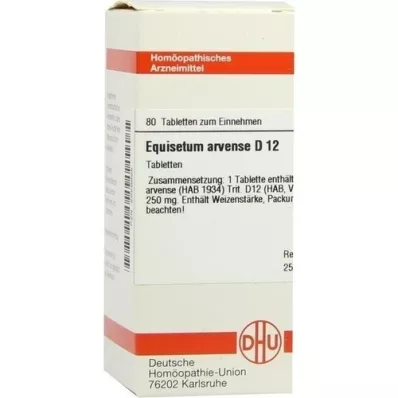 EQUISETUM ARVENSE D 12 Tabletten, 80 St